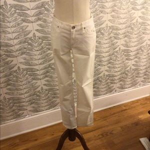 Tahari white cotton jeans - Size 8